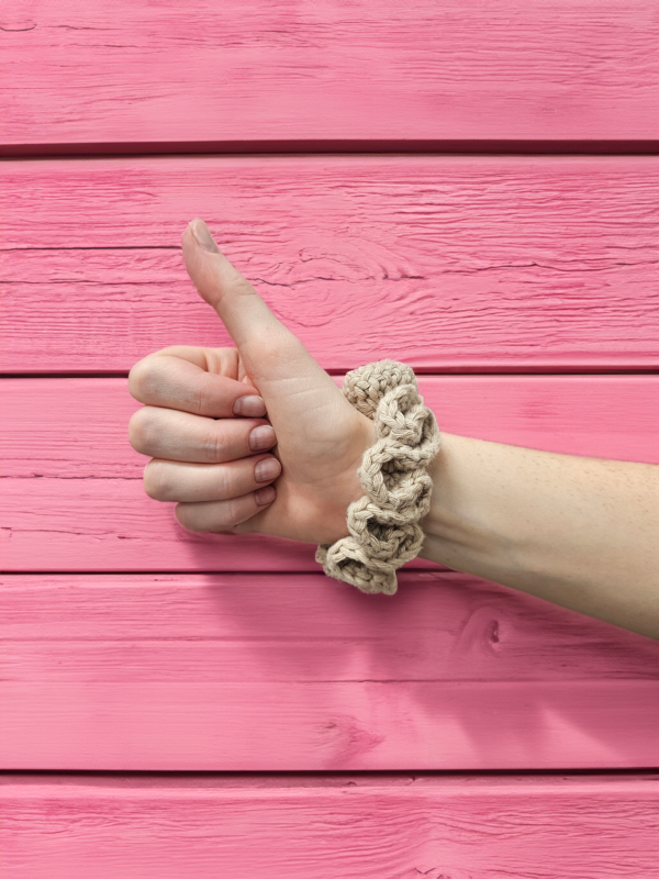 Frotka do włosów scrunchie. NA ZAMÓWIENIE - obrazek 2