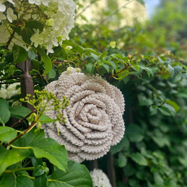Torebka ze sznurka handmade boho NA ZAMÓWIENIE - obrazek 3