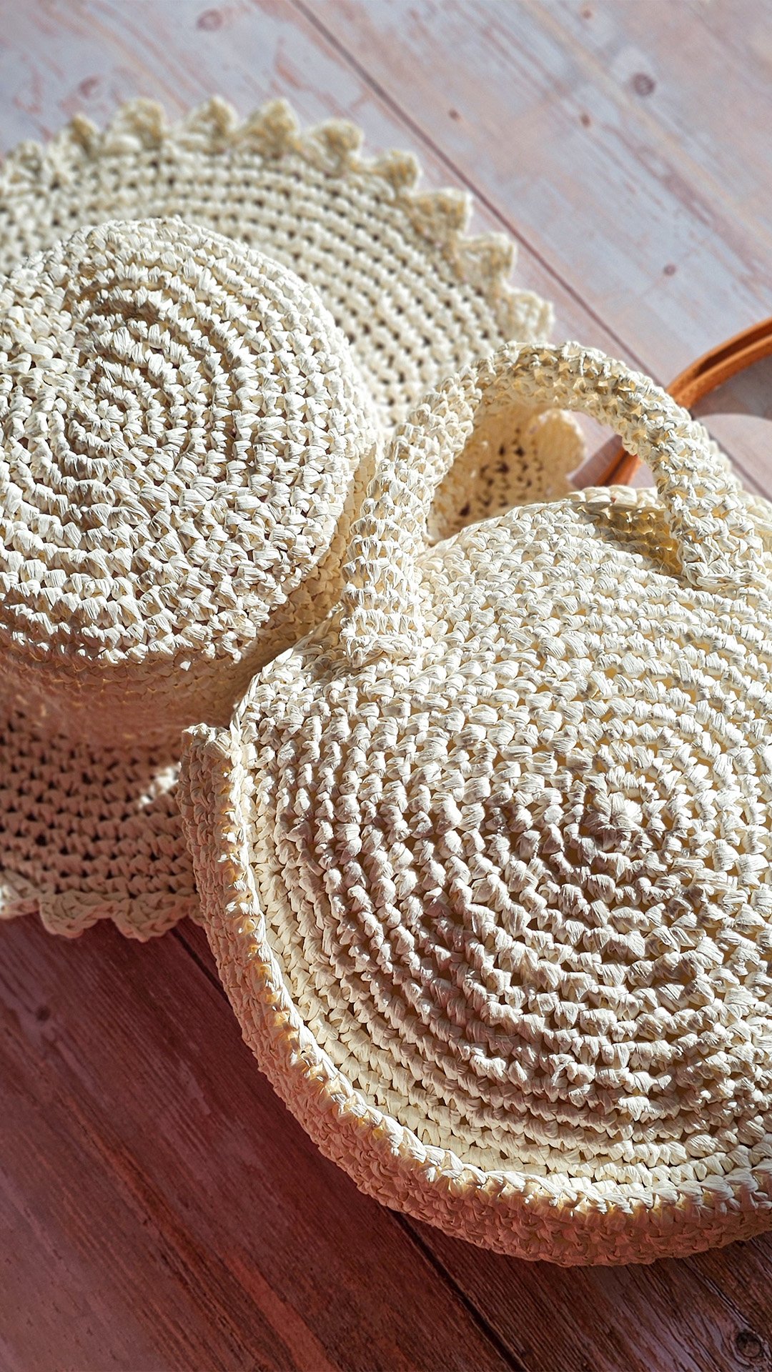 Letni Kapelusz z Falbanką z Rafii - obrazek 5