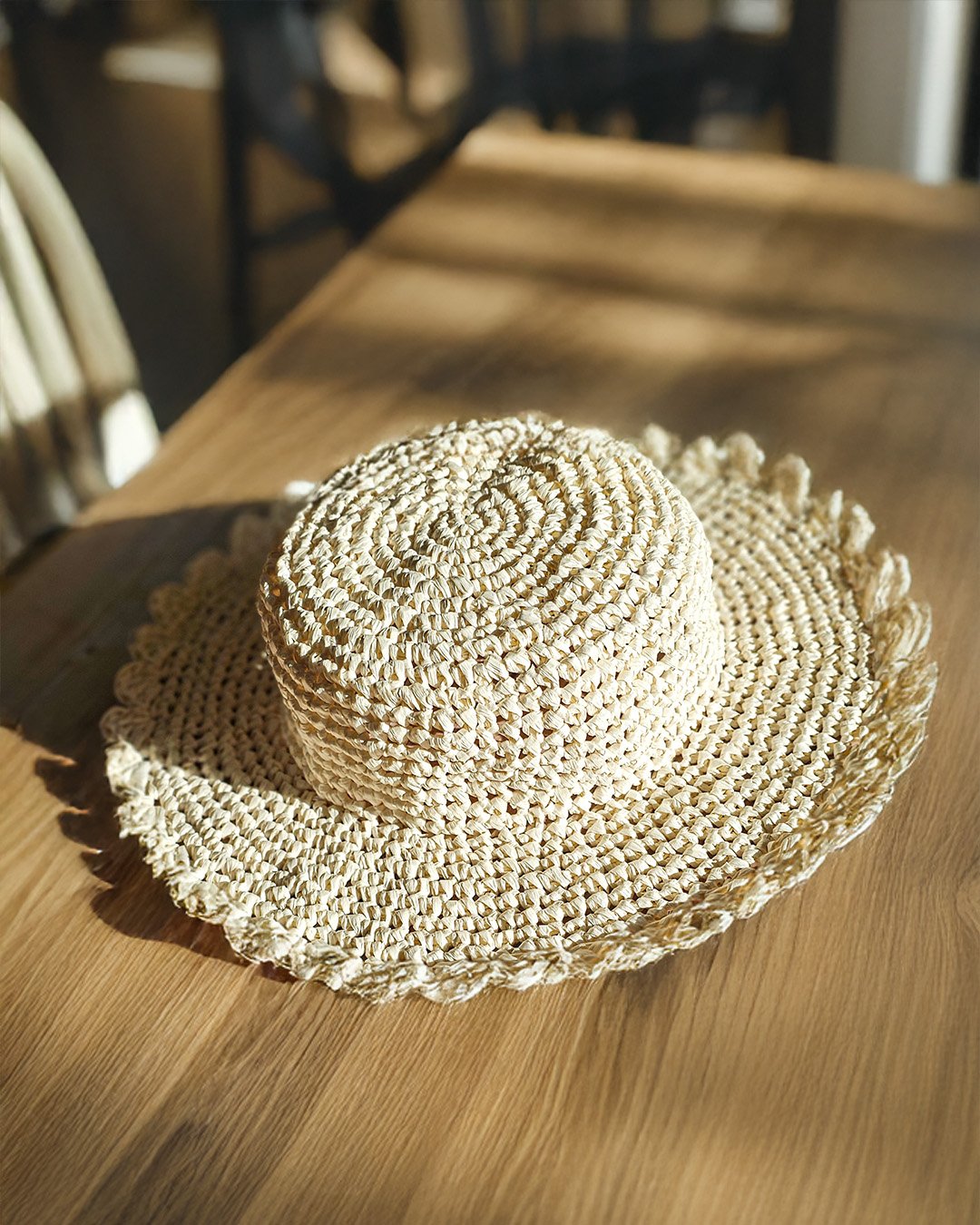 Letni Kapelusz z Falbanką z Rafii