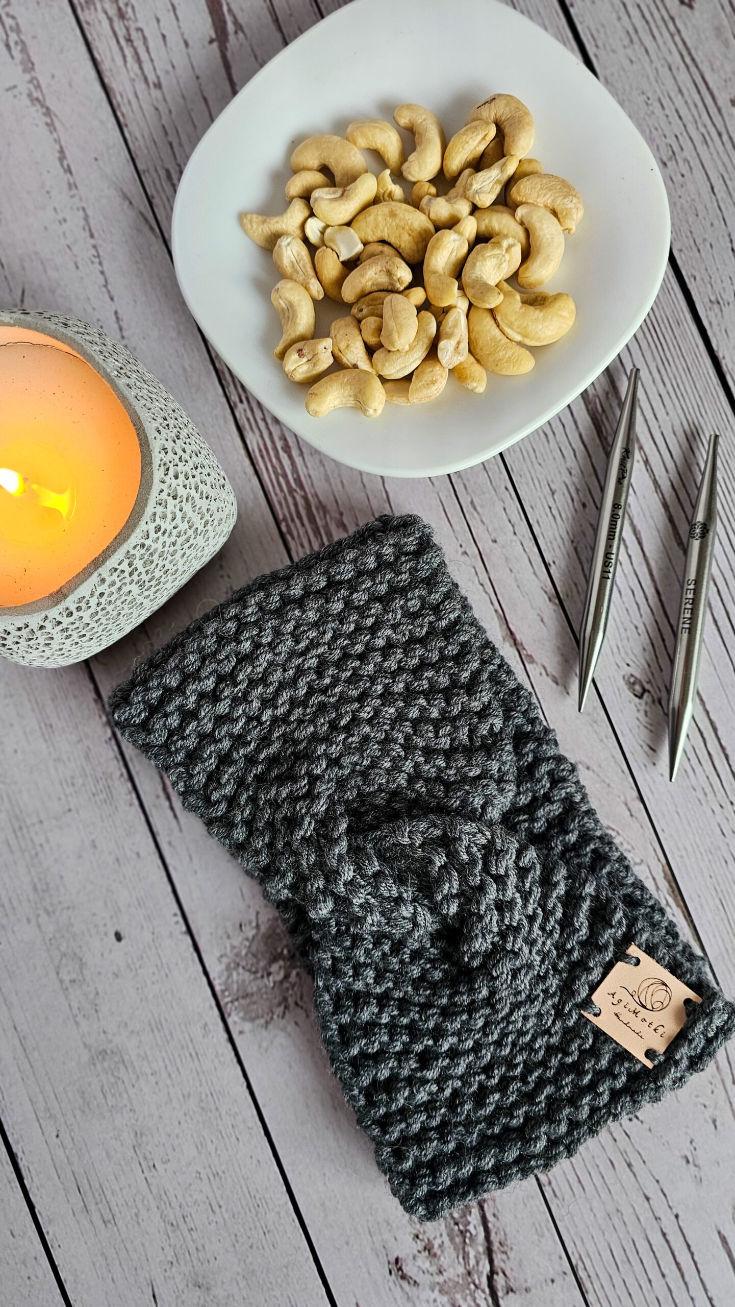 Opaska z Wełny Merino z Przepleceniem NA ZAMÓWIENIE - obrazek 6