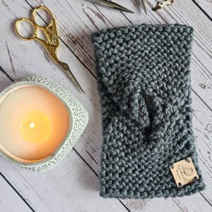 Opaska z Wełny Merino z Przepleceniem NA ZAMÓWIENIE