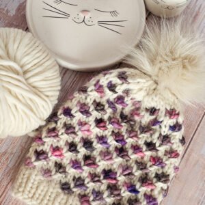 Czapka Zimowa 'Lotus’ Wełna i Merynos NA ZAMÓWIENIE