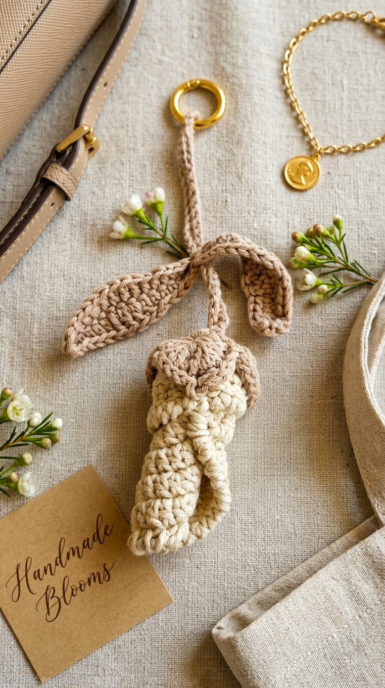 Tulipan Elegancka Zawieszka do Torebki